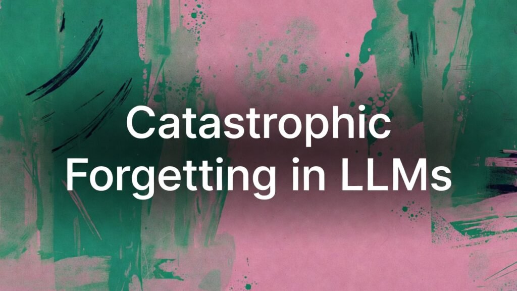Catastrophic forgetting in llms