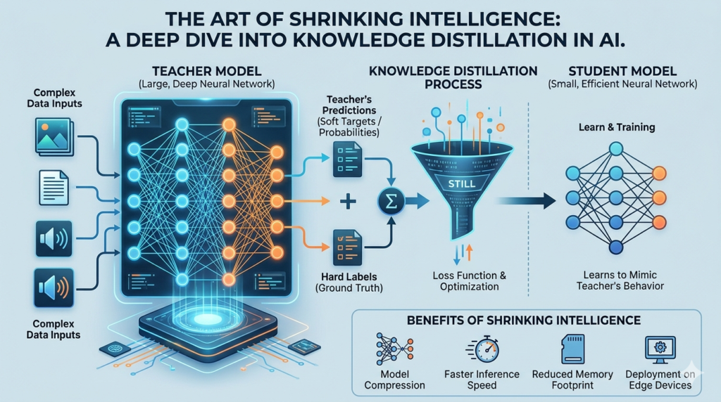 The Art of Shrinking Intelligence A Deep Dive into Knowledge Distillation in AI